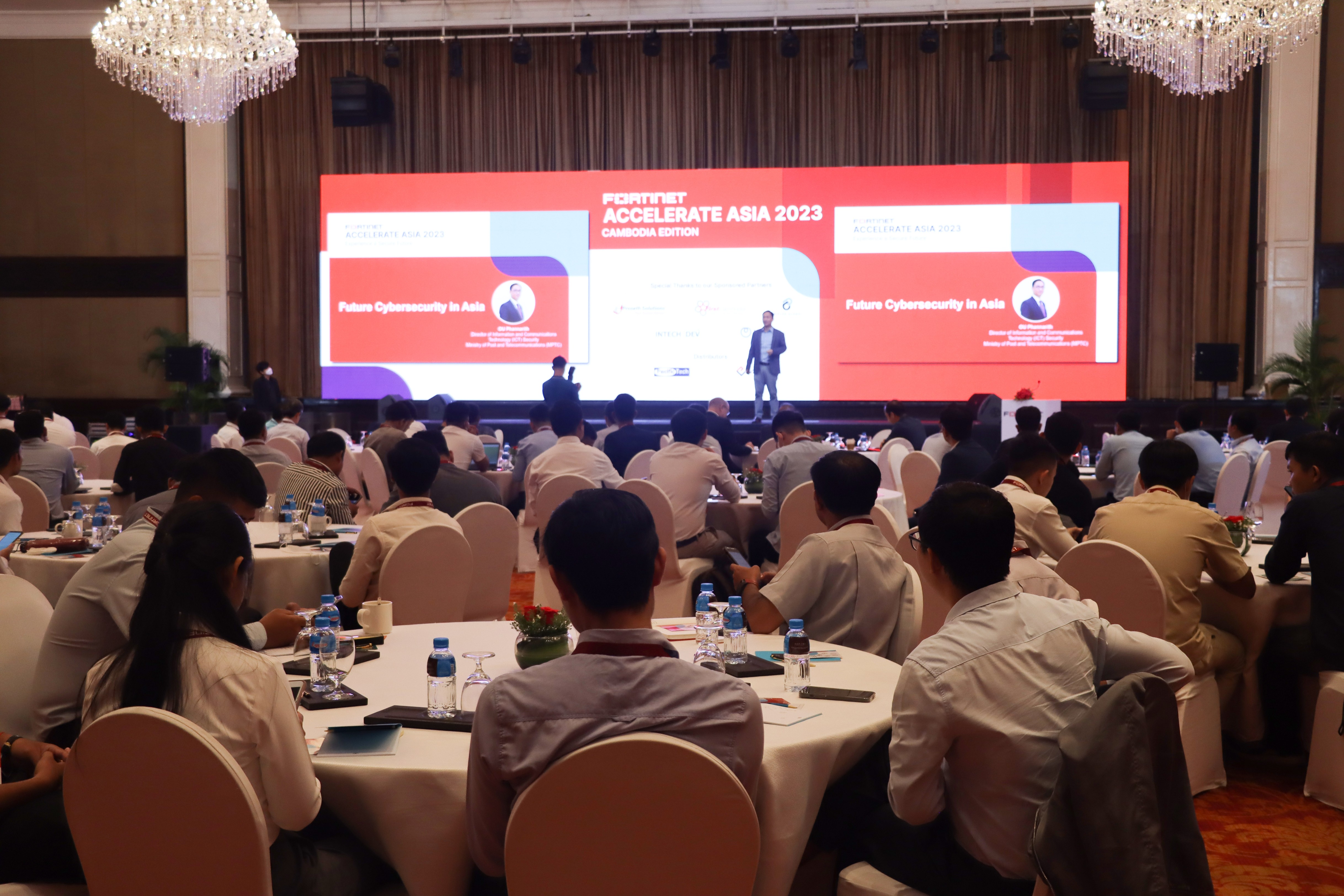 First Cambodia is one of the partners on “FORTINET ACCELERATE ASIA 2023” in Cambodia