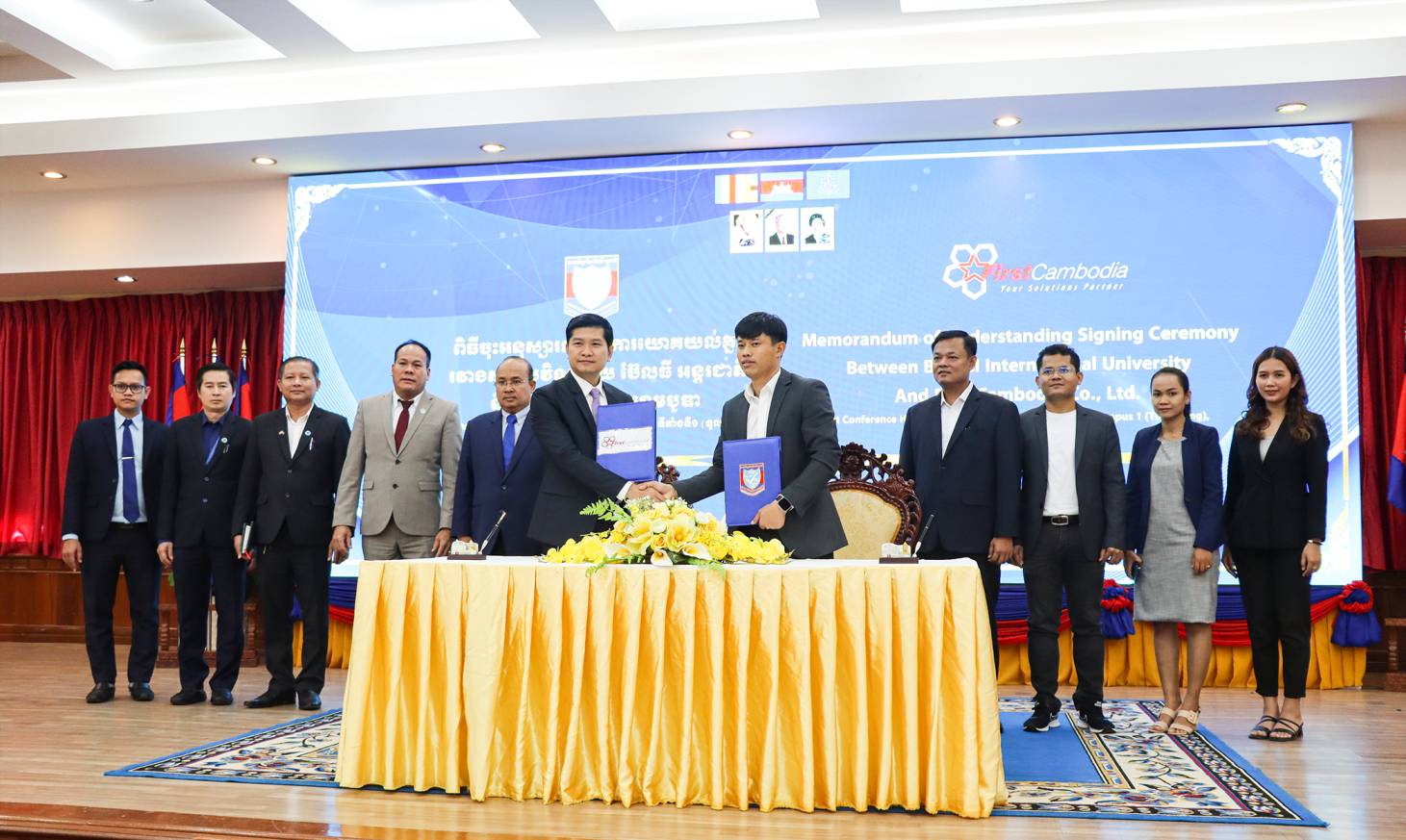 MOU between First Cambodia and BELTEI International University with the aim of advancing information and communication technology (ICT)